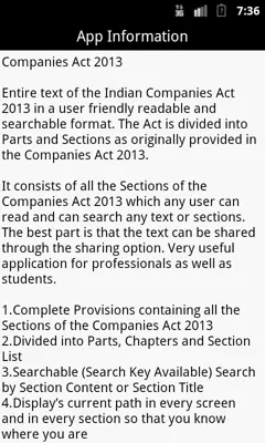 Companies Act 2013 android App screenshot 1