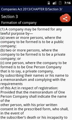 Companies Act 2013 android App screenshot 4